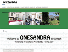 Tablet Screenshot of onesandra.co.za